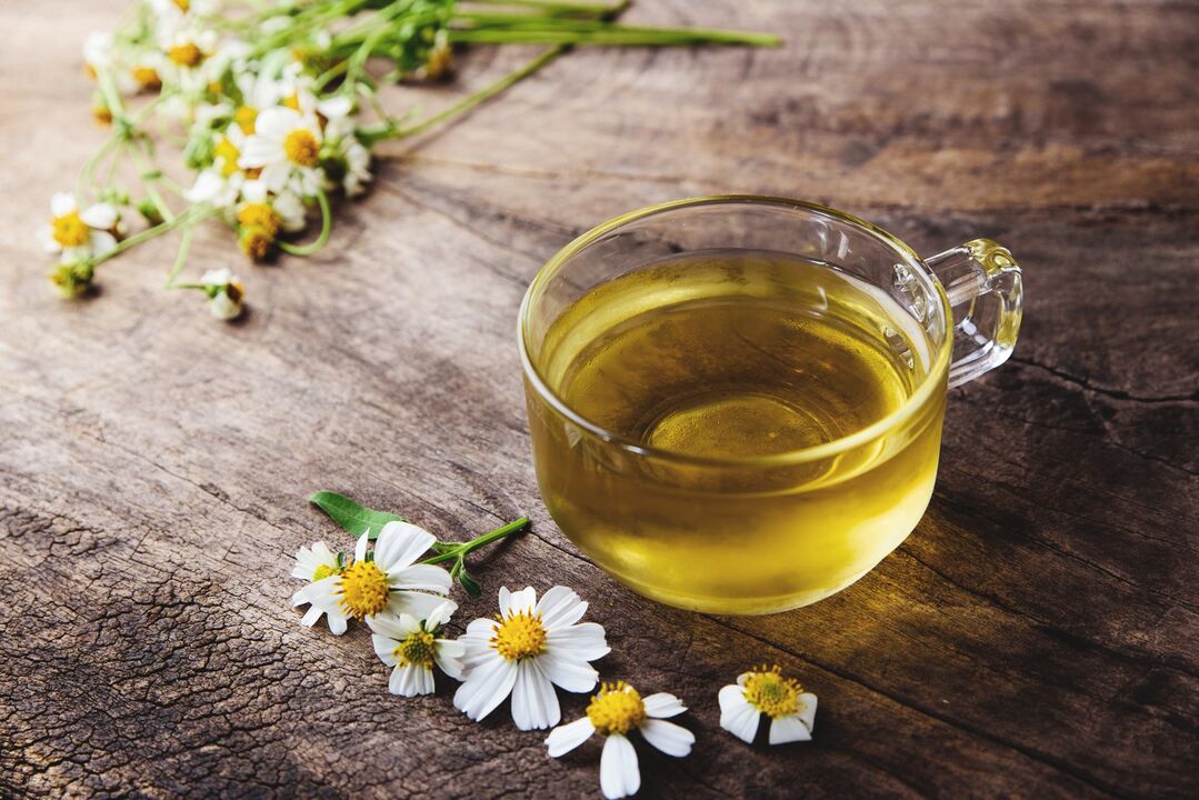 Mint and chamomile tea will relieve pain in cervical osteochondrosis